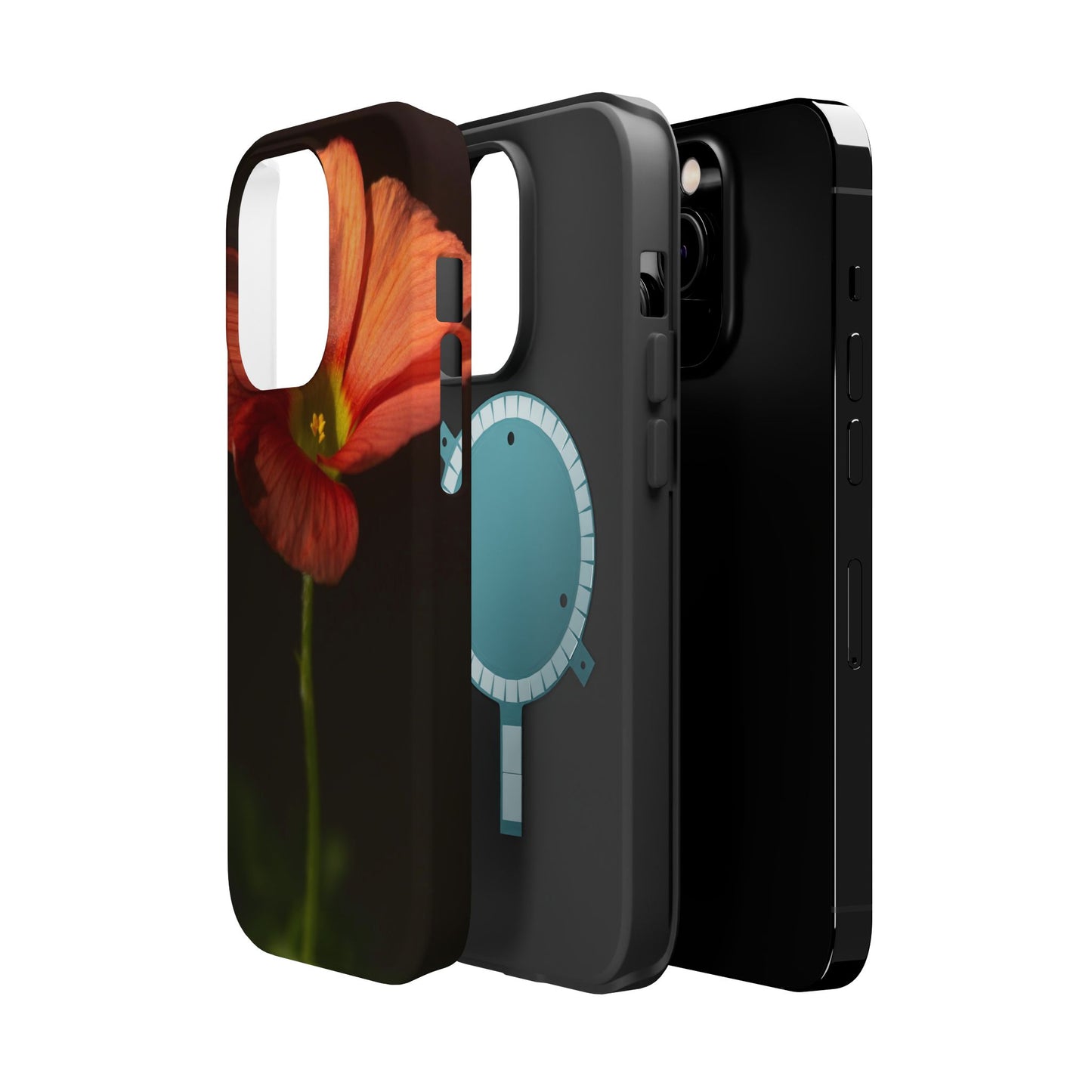Poppy Bloom Magnetic Impact Phone Case — Slim Protective Floral Design