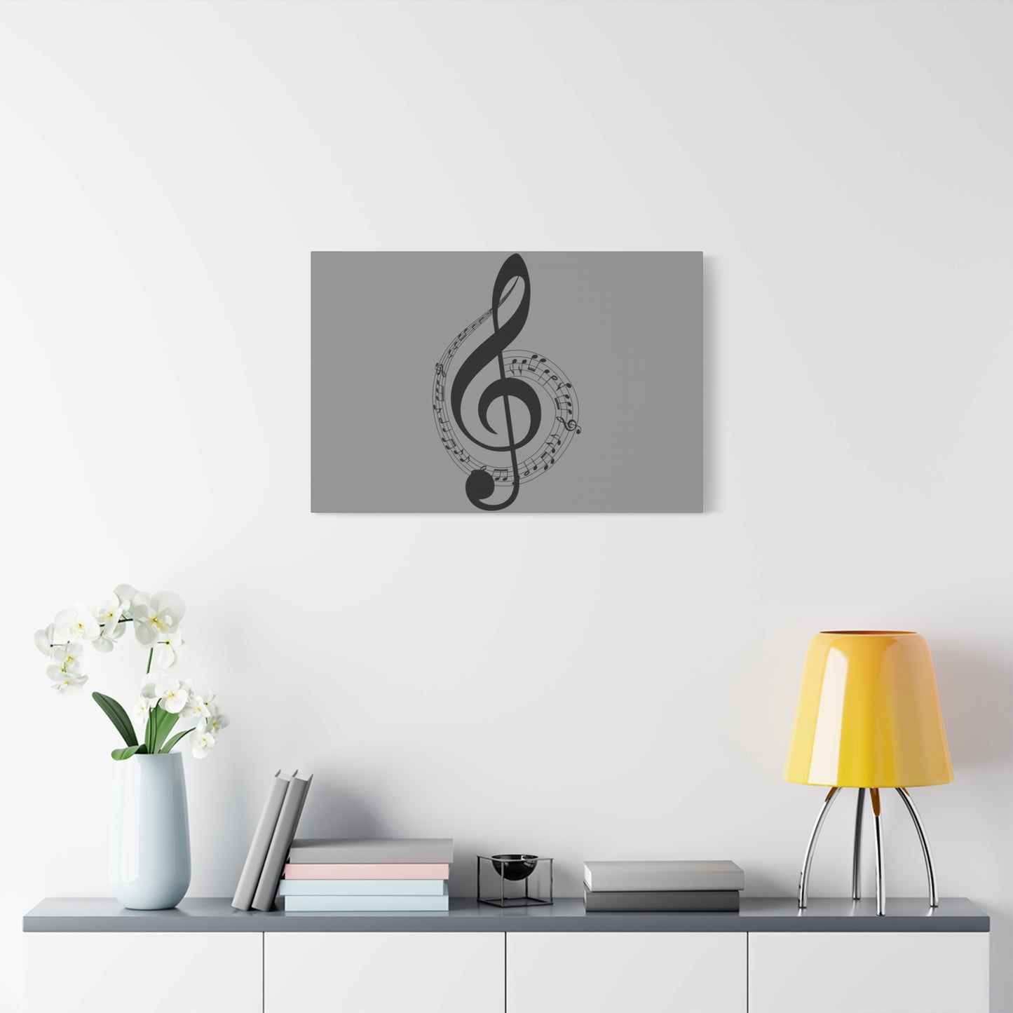 Musical Notes Canvas Print, Wall Art for Musicians, Music Lovers, Home Decor, Gift for Music Teacher, Birthday, Housewarming