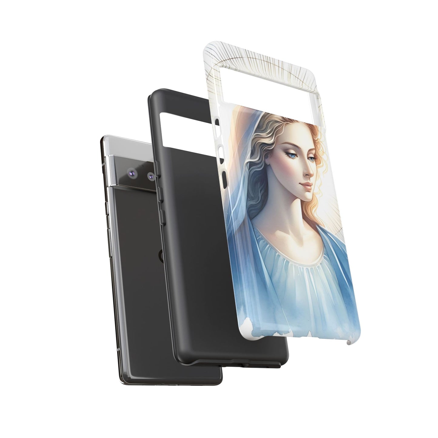 Beautiful Mary Phone Case, Tough Phone Case, Inspirational Tech Accessory, Gift for Her, Religious Phone Cover