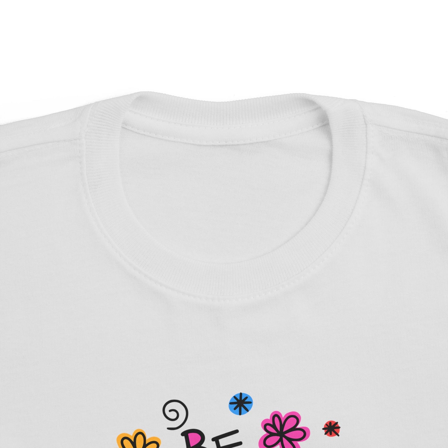 Whimsical Toddler Tee - 'Be Kind' Design, Cute Kids' Shirt, Floral Graphic Tee, Toddler Gift, Inspirational Apparel