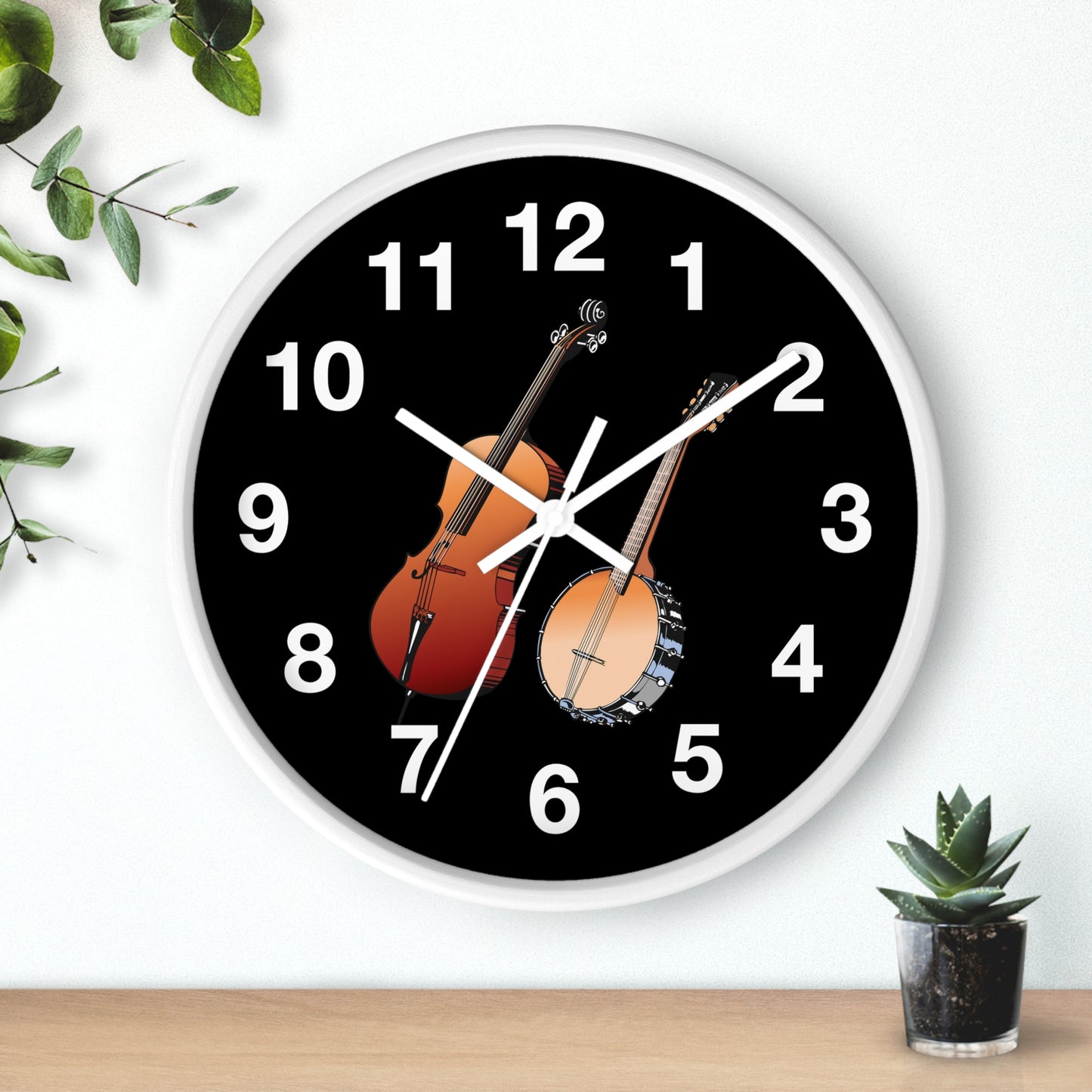 Musical Instruments Wall Clock – Perfect Gift for Musicians, Home Decor, Music Lovers, Great for Holidays and Music Rooms