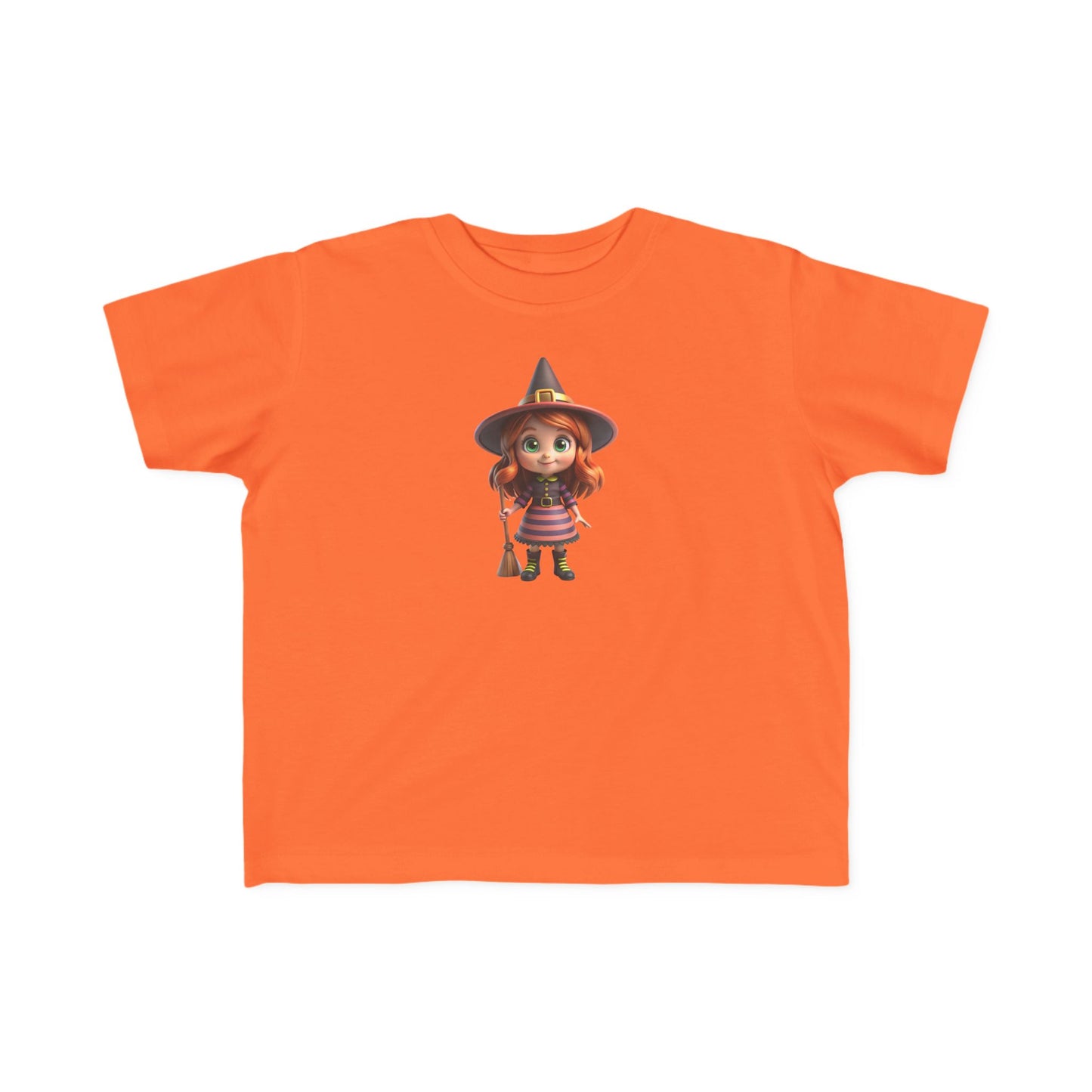 Toddler Halloween Witch Tee - Cute Witch Design, Kids Halloween Shirt, Toddler Costume Tee, Toddler's Fine Jersey Tee, Spooky Season [...]