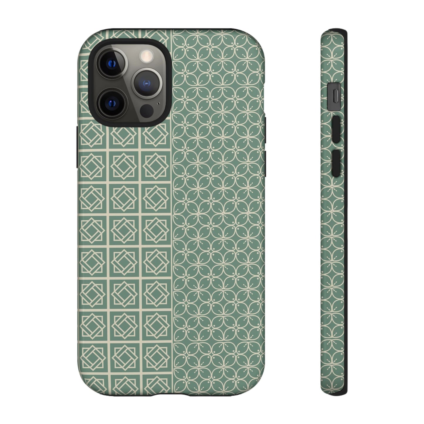 Stylish Phone Case with Geometric Patterns, Tough Cases, Durable Cell Phone Cover, Trendy Smartphone Accessory, Functional Gift Idea