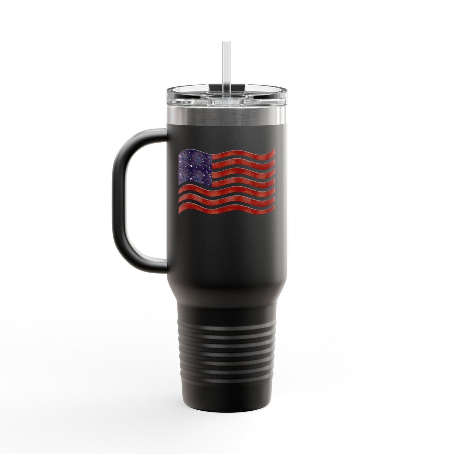 Insulated Travel Mug, 40oz - American Flag