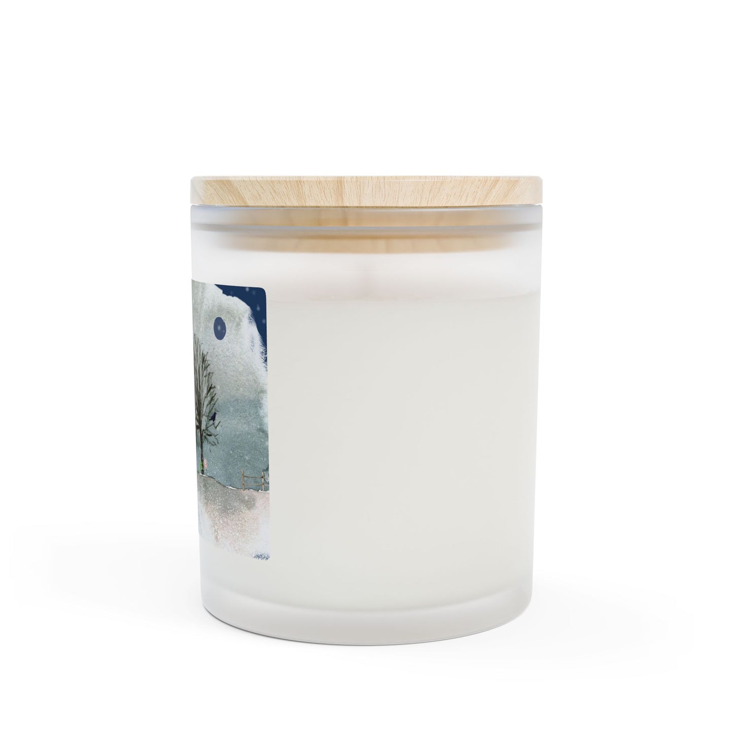 Winter Romance Candle, Cozy Wedding Gift, Frosted Glass Candle, Home Decor, Wedding Candle, Aromatherapy Candle