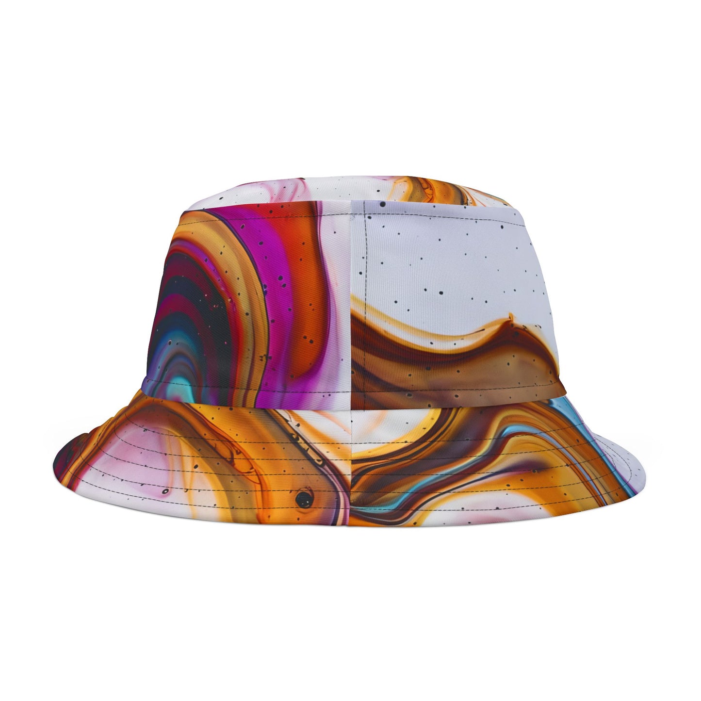 Colorful Abstract Bucket Hat, Summer Fashion Accessory, Beach Hat
