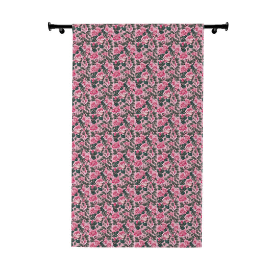 Floral Window Curtains | Decorative Drapes for Living Room, Bedroom, Elegant Home Decor, Window Treatment, Floral Design
