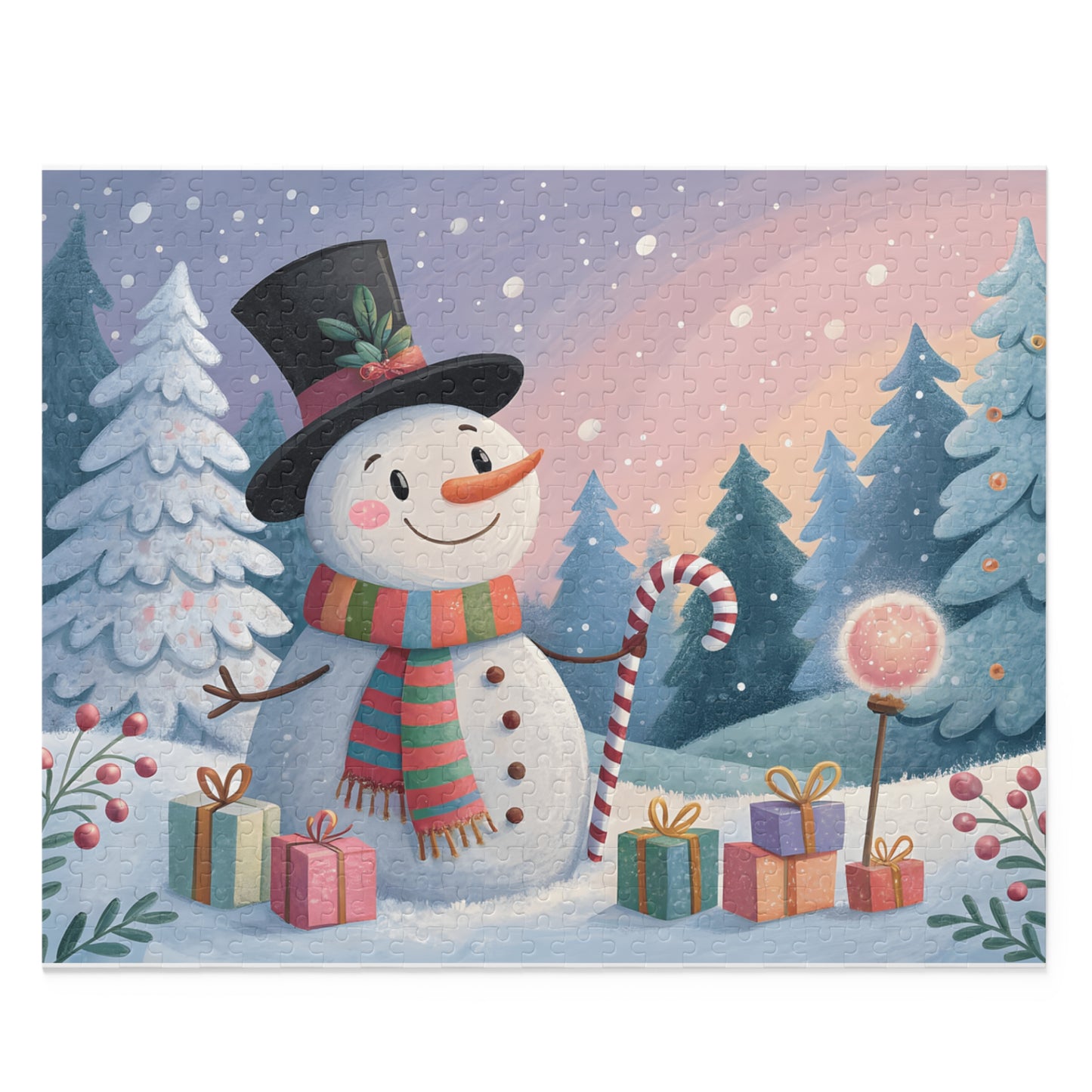 Heartwarming Snowman Puzzle for Cozy Family Nights, Holiday Decor, Gifts, Family Fun, Winter Activity, Christmas