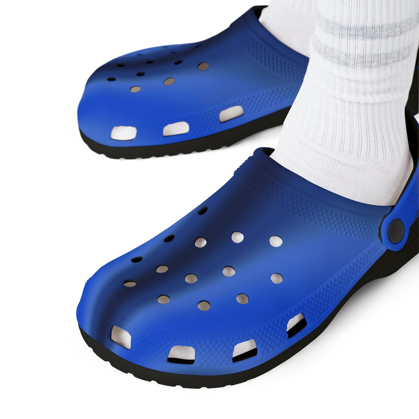 Blue EVA Foam Clogs — Lightweight Waterproof Slip-On Shoes