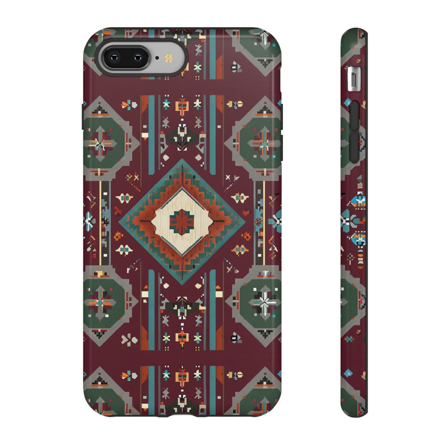 Tribal Pattern Phone Case - Boho Chic, Tough Durable Cover, Stylish Tech Accessory, Gift for Him/Her, Festival Essentials