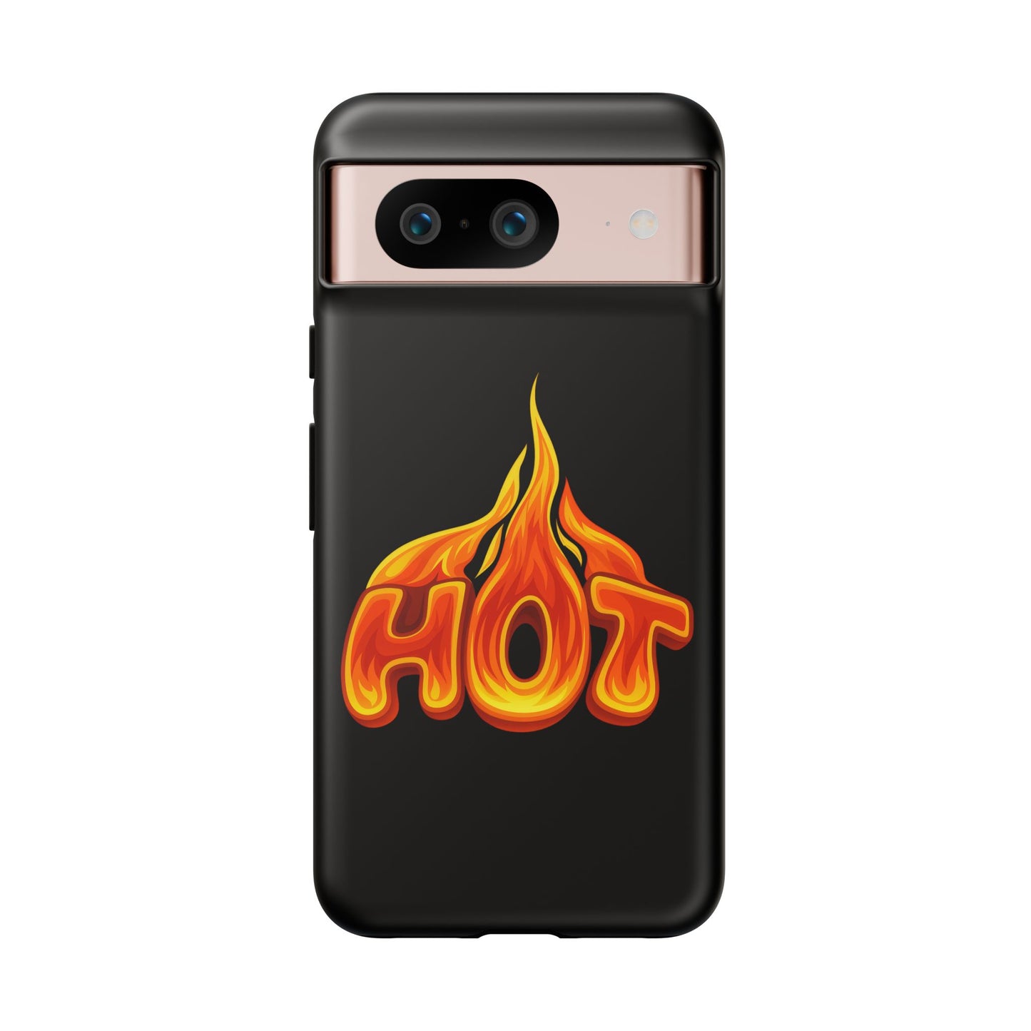 Stylish Phone Case, Hot Flames Design, Gift for Teens, Trendy Accessory, Protective Cover, Unique Phone Case