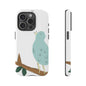 Birdsong Phone Case — Cute Blue Bird on Branch Protective Case
