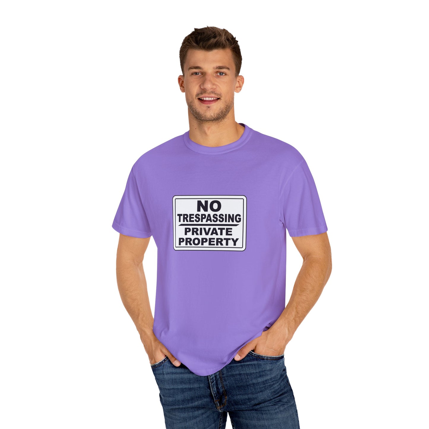 Unisex Garment-Dyed T-Shirt with Bold 'No Trespassing' Design | Casual Wear, Gift for Outdoors Lovers, Funny Shirt, Statement Tee, [...]