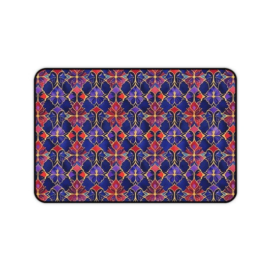 Colorful Floral Desk Mat - Vibrant Office Decor