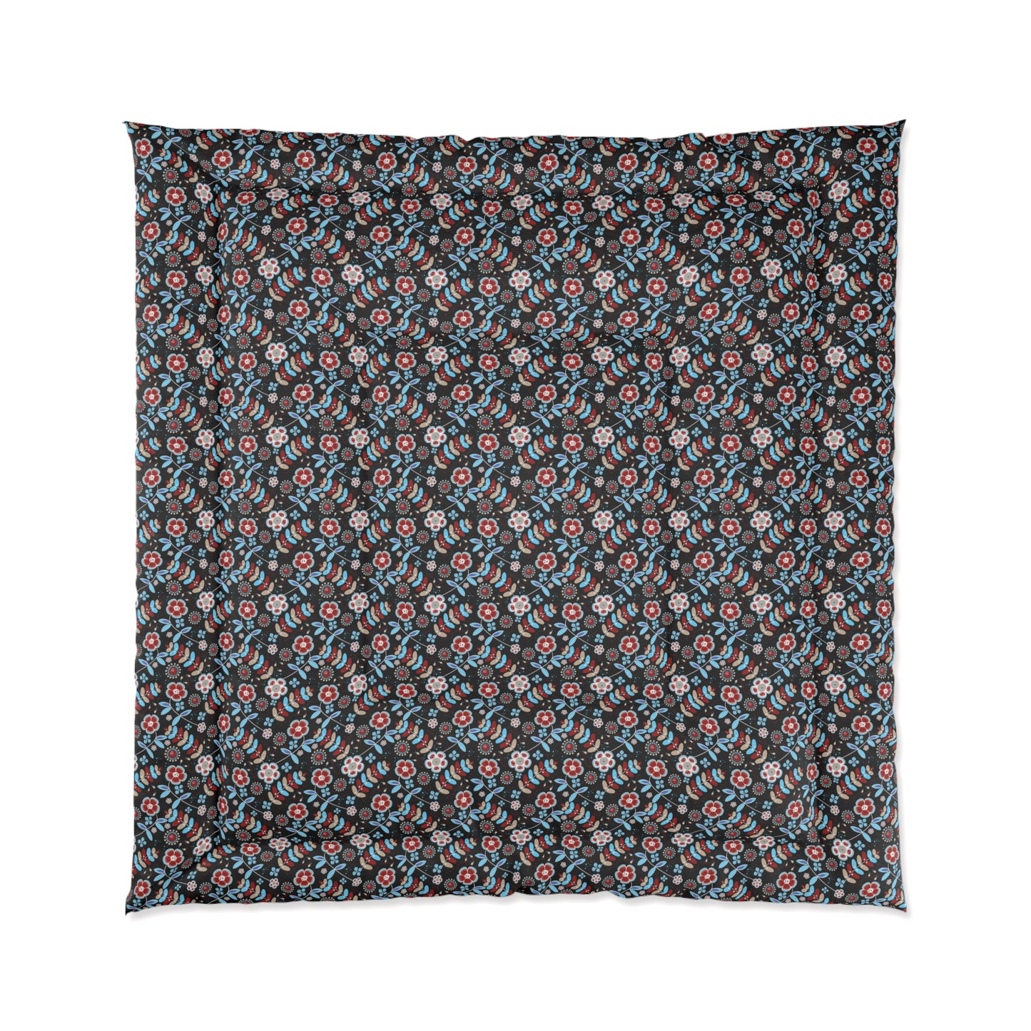 Floral Print Comforter - Cozy Bedding, Home Decor, Gift for Her, Bedroom Upgrade, Seasonal Decor