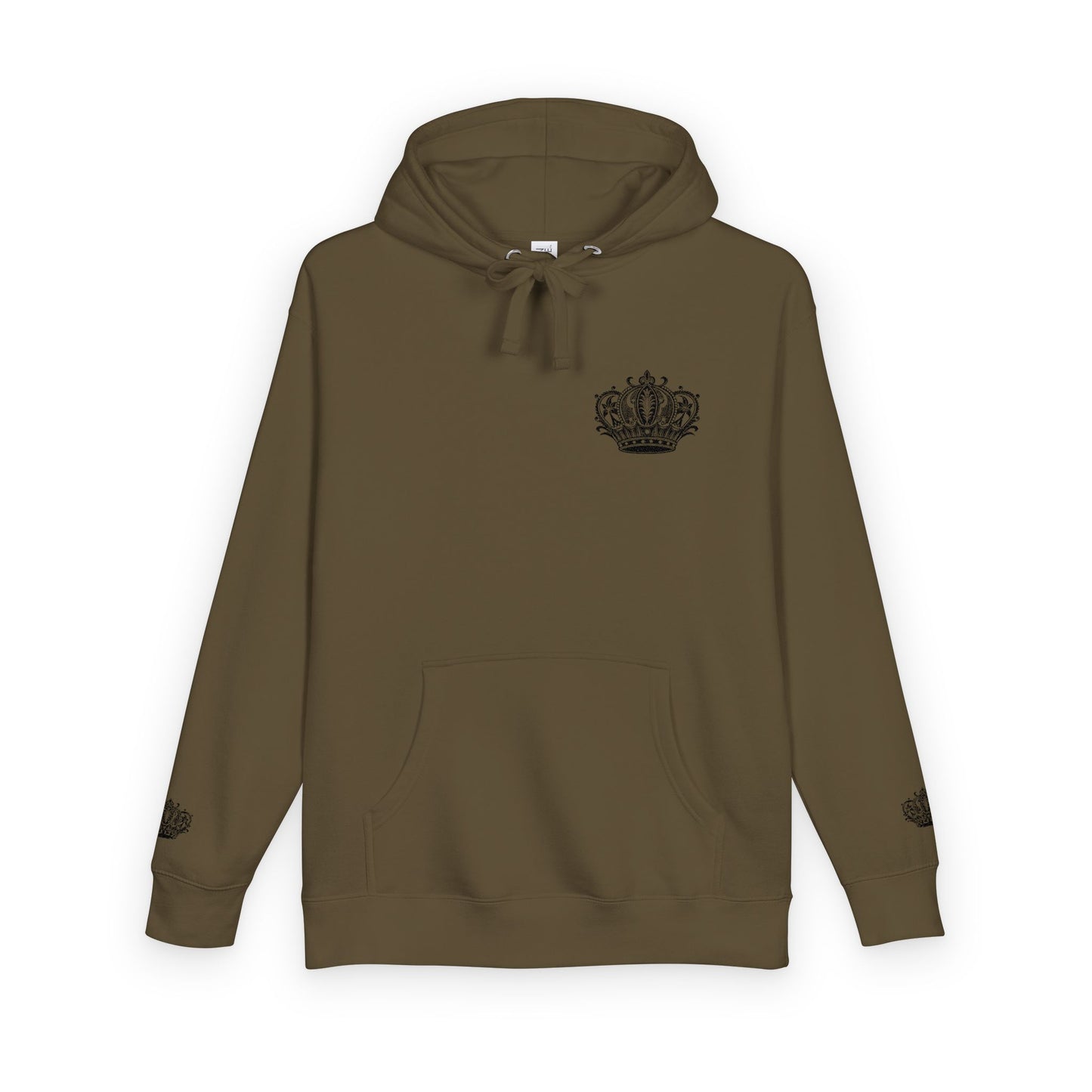 Crown Floral Unisex Fleece Hoodie | Cozy Streetwear, Perfect Gift for Him & Her, Autumn Fashion, Casual Wear, Trendy Outfit