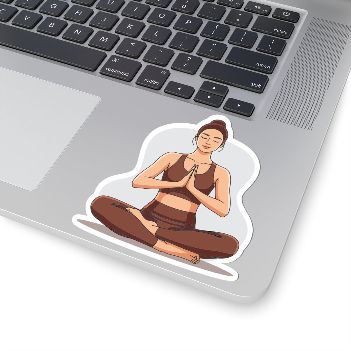 Yoga Girl Kiss-Cut Stickers, Meditation Stickers, Peaceful Decor, Boho [...]