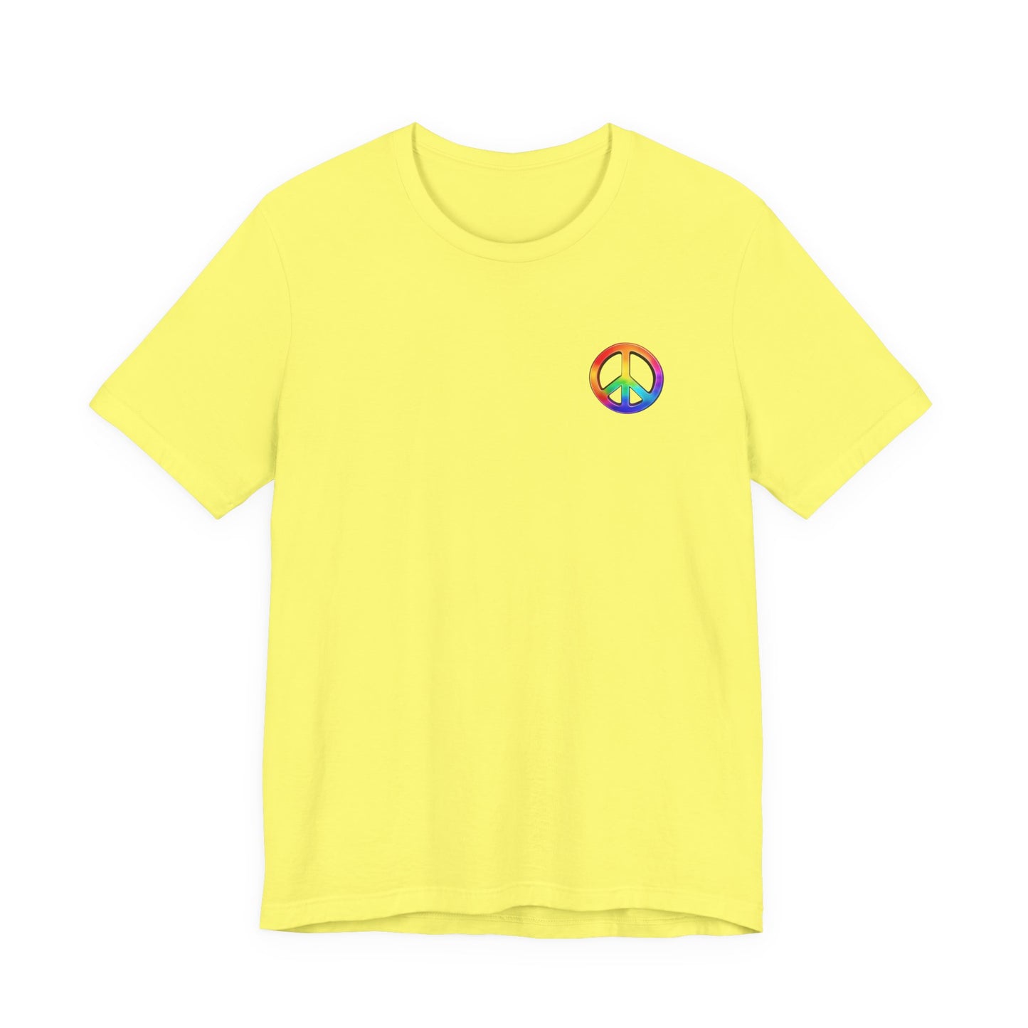 Peace Sign Tie-Dye Tee — Rainbow Hippie Peace Symbol T-Shirt