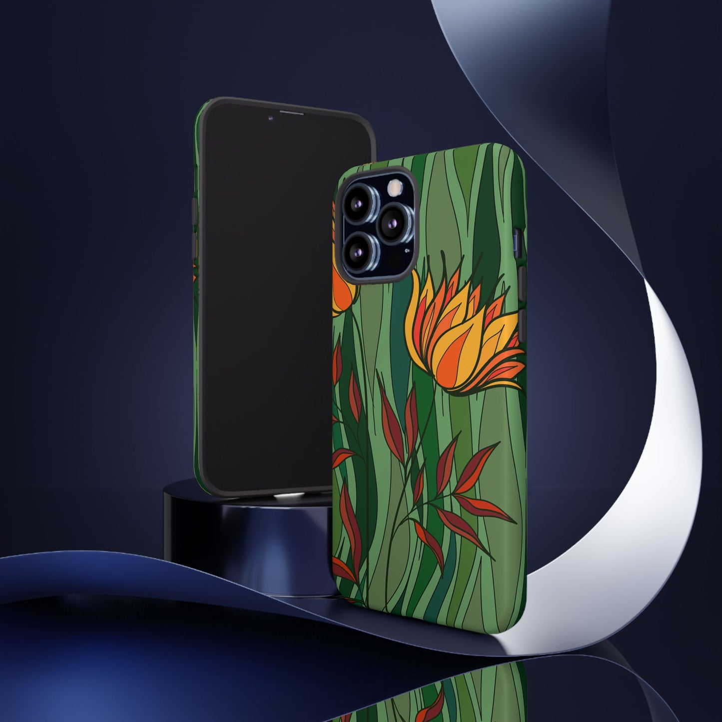 Vibrant Floral Phone Case, Nature-Inspired Tough Case, Eco-Friendly Cover, Unique Gift for Nature Lovers, Spring Decor