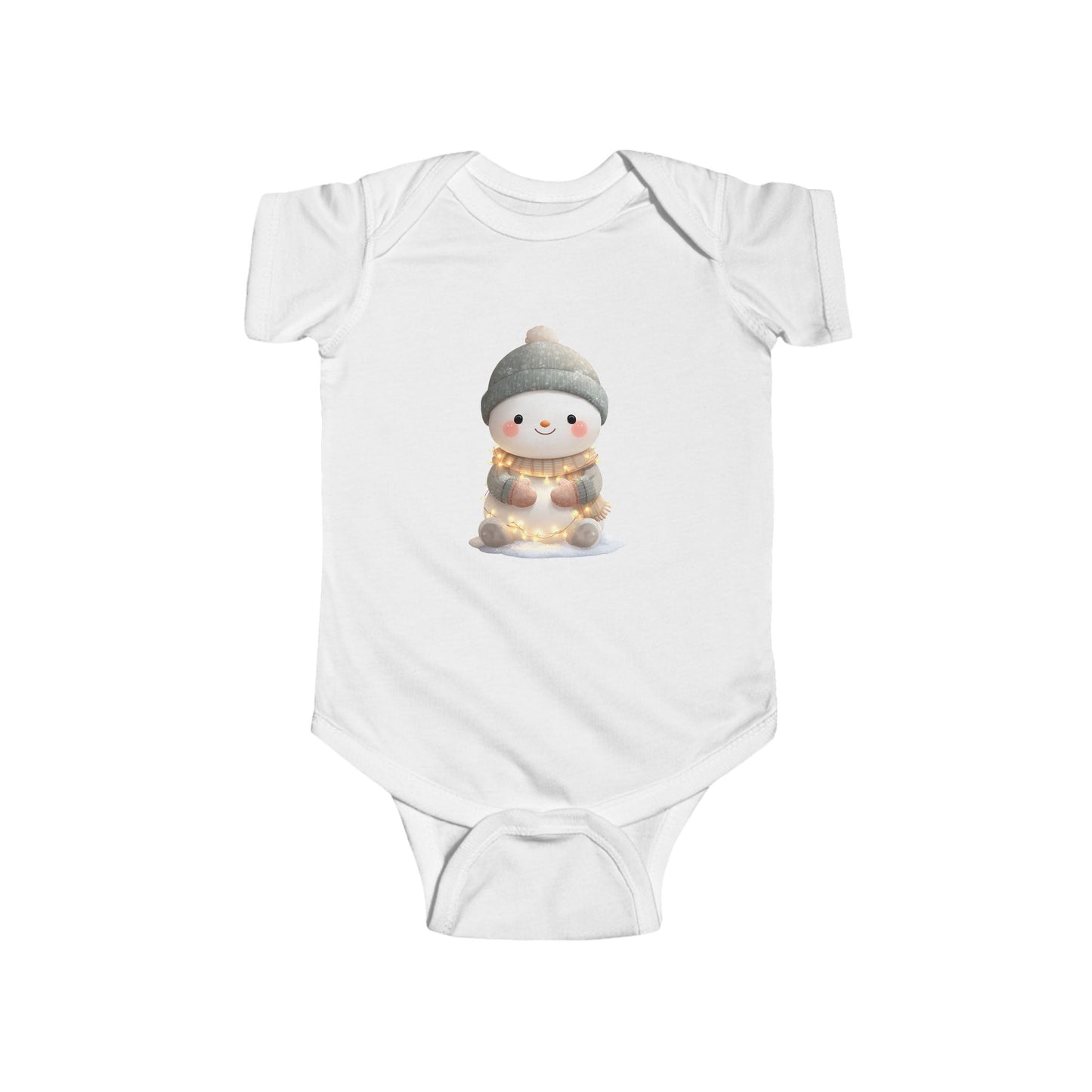 Adorable Winter Snowman Infant Bodysuit, Cute Baby Outfit, Holiday Gift, Seasonal Wear, Baby Shower Present