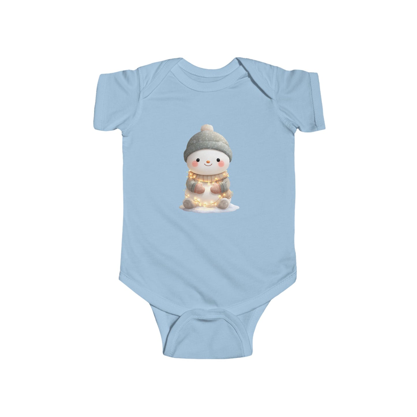 Adorable Winter Snowman Infant Bodysuit, Cute Baby Outfit, Holiday Gift, Seasonal Wear, Baby Shower Present