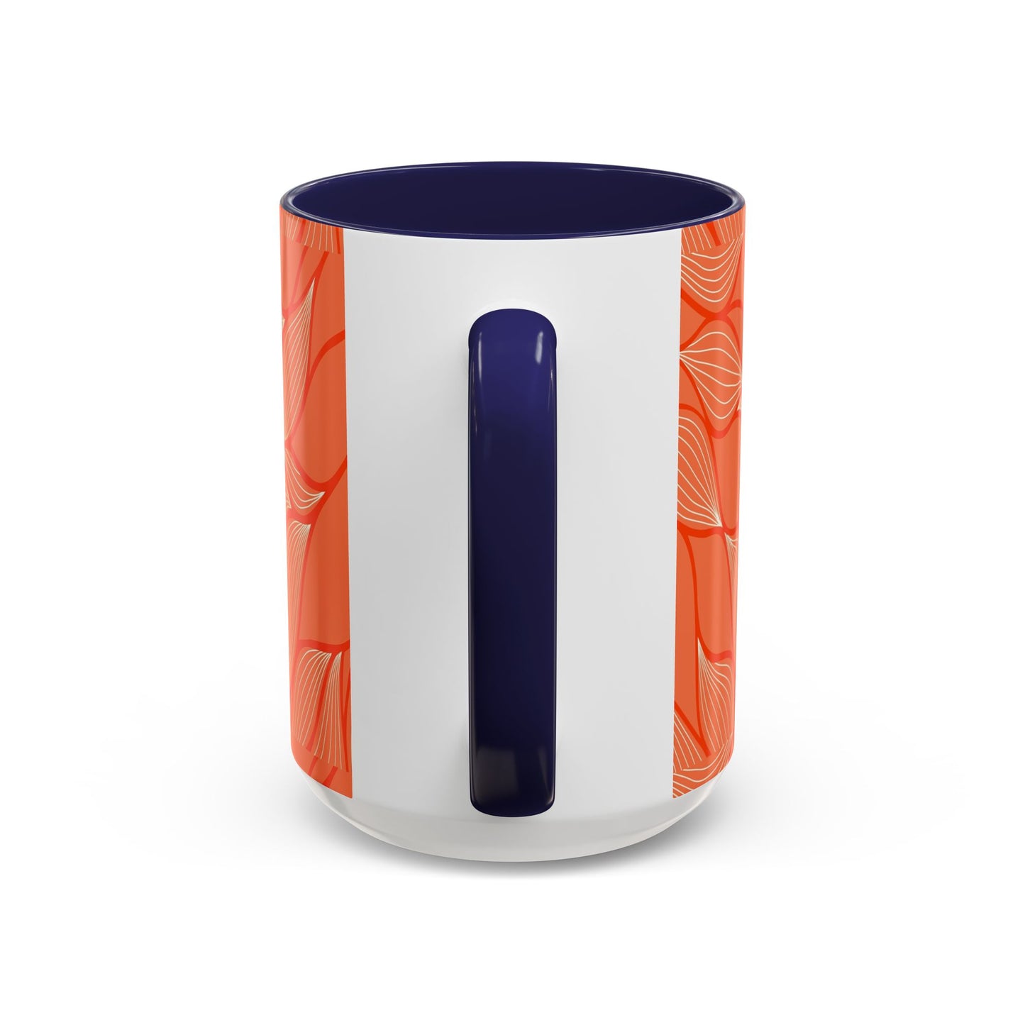 Stylish Accent Coffee Mug, Floral Pattern Drinkware, Unique Gift for Coffee Lovers, Home Decor, Kitchenware, Vibrant Design