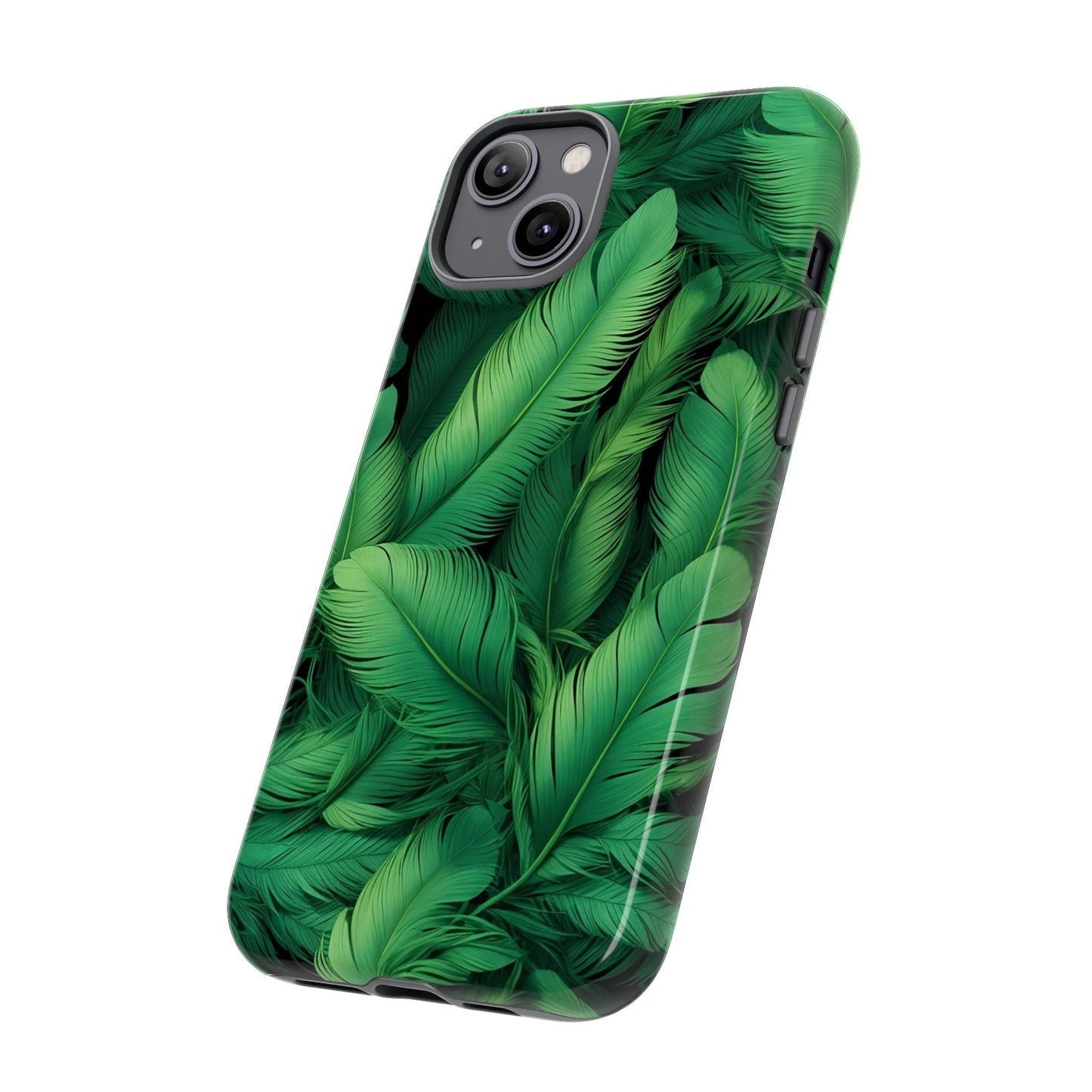 Tough Cases - Tropical Leaf Phone Case, Nature-inspired, Phone Accessory, Gift for Her, Jungle Theme, Eco-Friendly