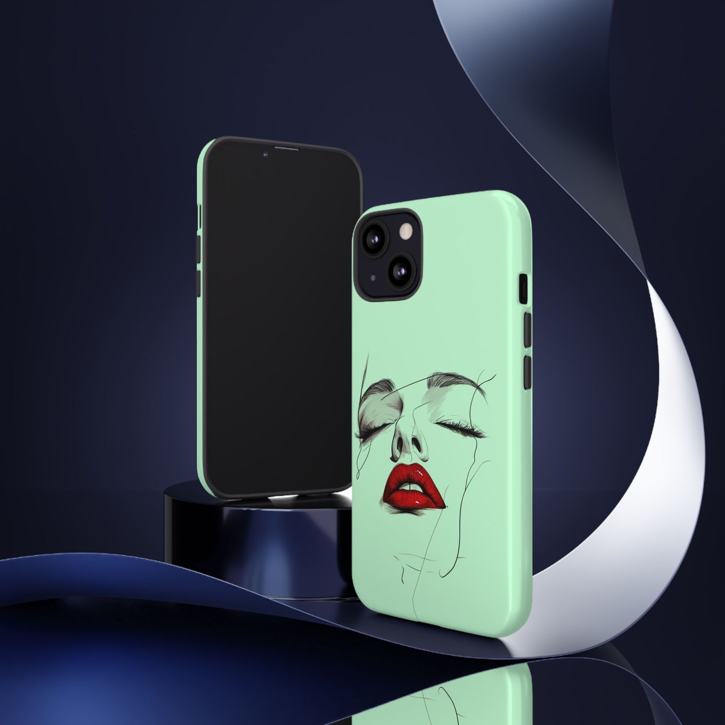 Stylish Phone Case, Artistic Phone Cover, Trendy Tech Accessory, Unique Cell Phone Protector, Gift for Her, Modern Aesthetic