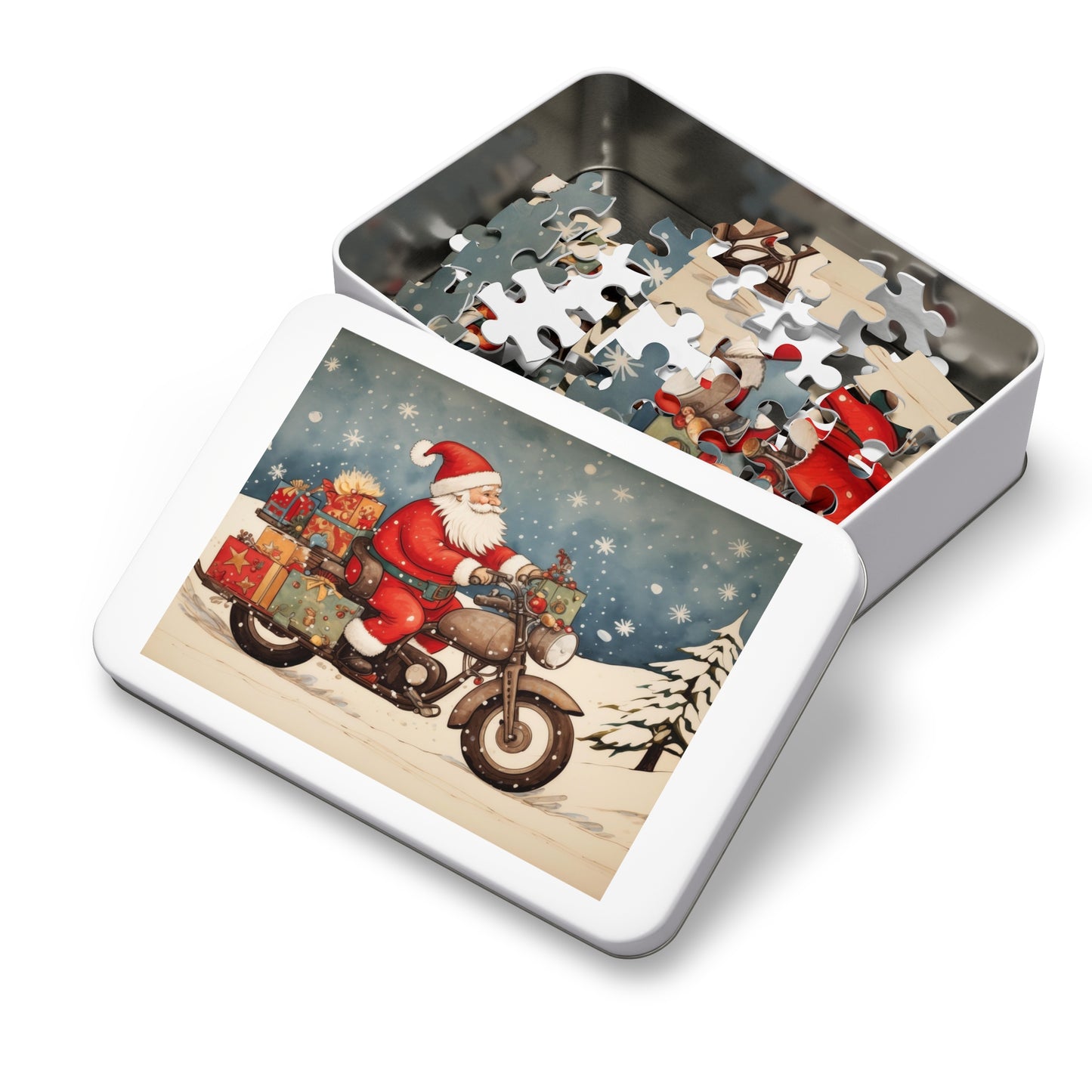 Jigsaw Puzzle with Tin