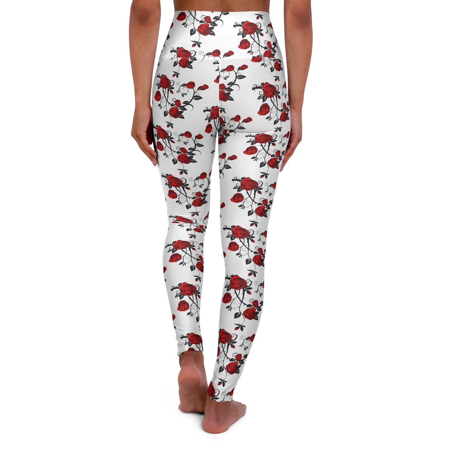 Floral High Waisted Yoga Leggings Stylish Fitness Leggings, Activewear