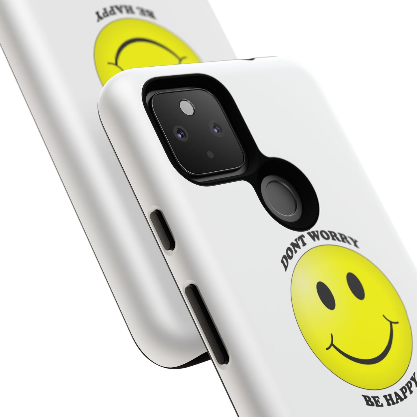Happy Face Phone Case, Tough Cases, Don’t Worry, Be Happy, Cute Gift for Friends, Positive Vibes, Fun Mobile Accessories