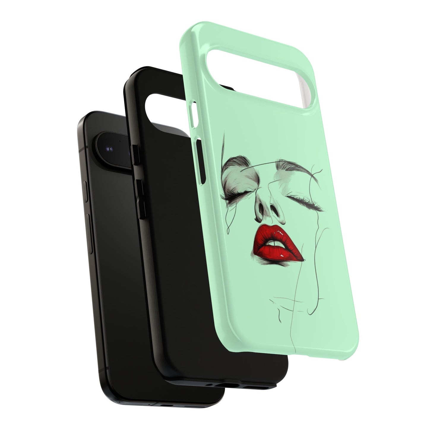 Stylish Phone Case, Artistic Phone Cover, Trendy Tech Accessory, Unique Cell Phone Protector, Gift for Her, Modern Aesthetic