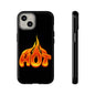 Stylish Phone Case, Hot Flames Design, Gift for Teens, Trendy Accessory, Protective Cover, Unique Phone Case