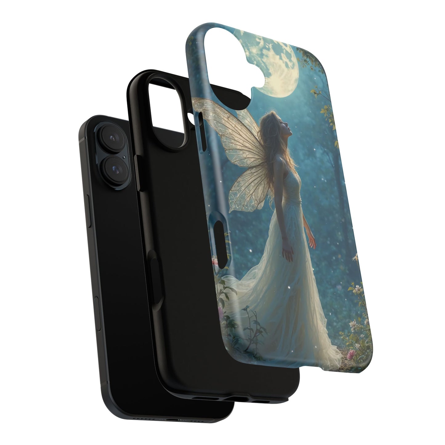 Fairy Moon Phone Case | Tough Cases for Nature Lovers, Fantasy Gift, Boho Phone Accessory, Ethereal Aesthetic, Magical Design