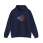 Patriotic Hoodie with American Flag Design | Unisex Sweatshirt for Independence Day, Memorial Day, Everyday Wear, Gift for Veterans