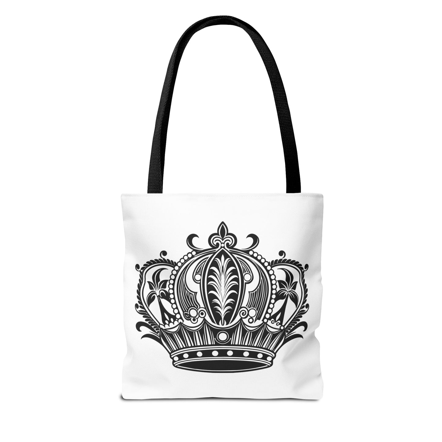 Crown Design Tote Bag, Royal Style Shopping Tote, Chic Grocery Bag, Gift for Her, Fashionable Accessories