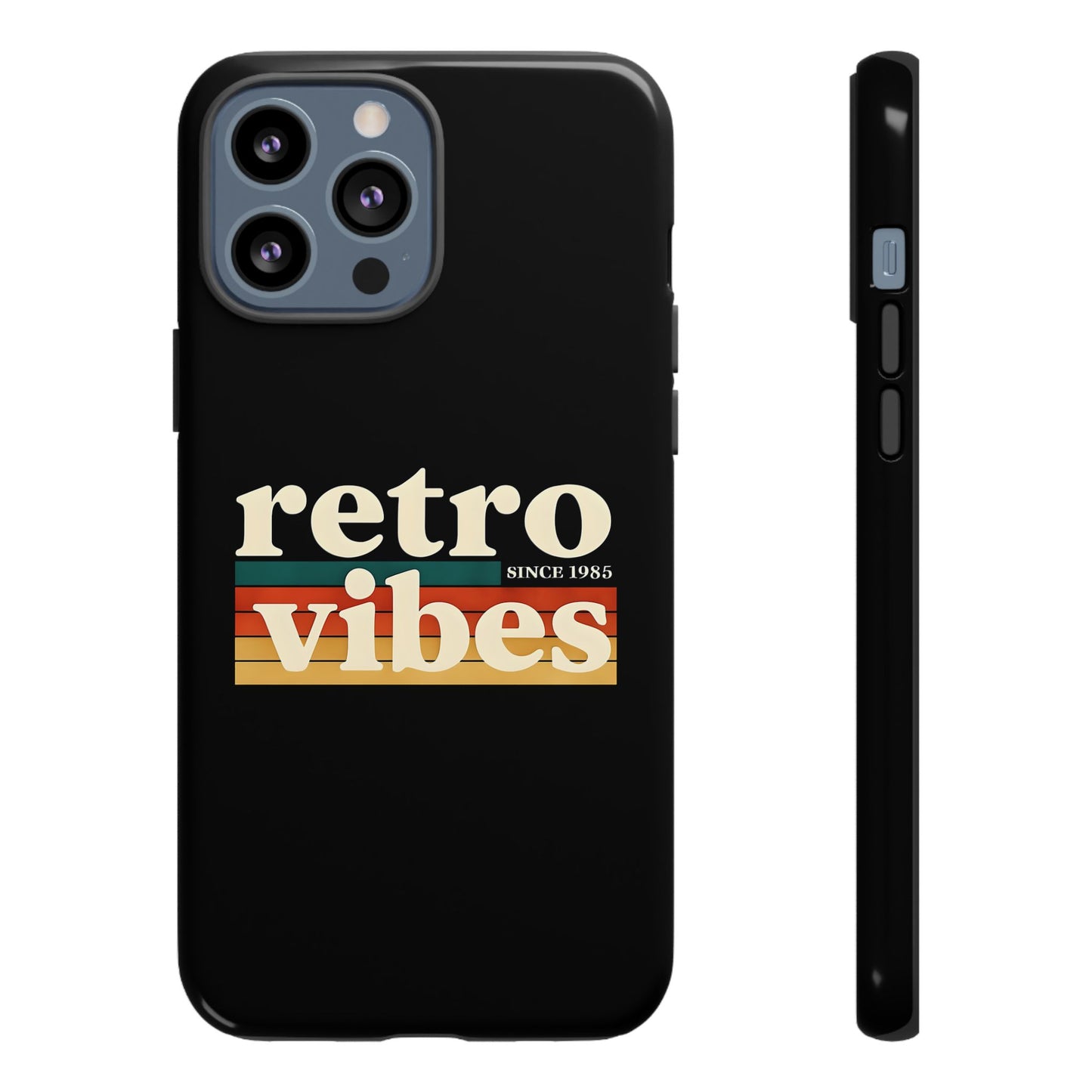 Retro Vibes Phone Case, Tough Phone Cover, Vintage Style Case, Gift for Music Lovers, Retro Aesthetic Accessory