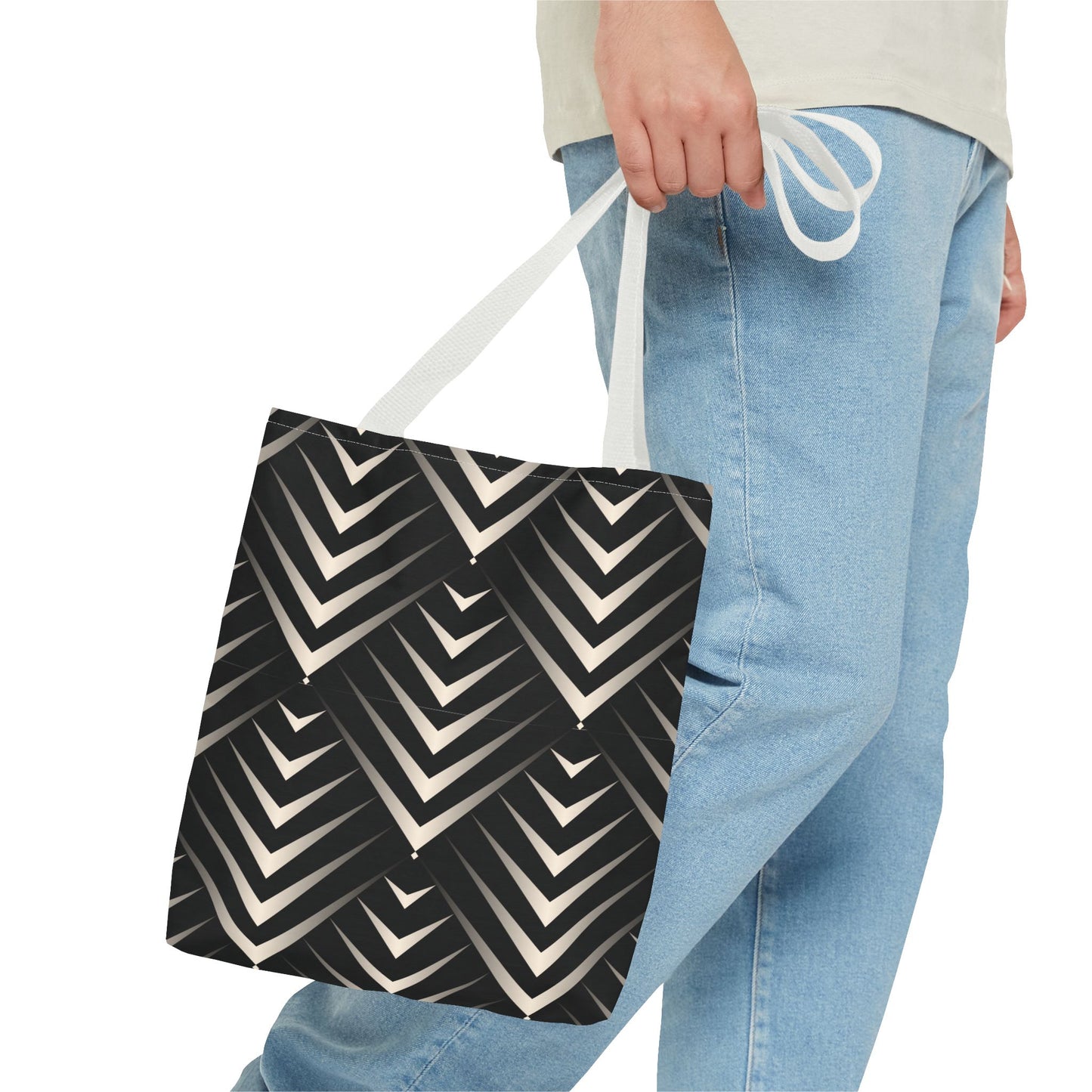 Chic Geometric Tote Bag, Stylish Everyday Bag, Reusable Shopping Tote, Eco-Friendly Gift, Fashion Accessory for All Occasions