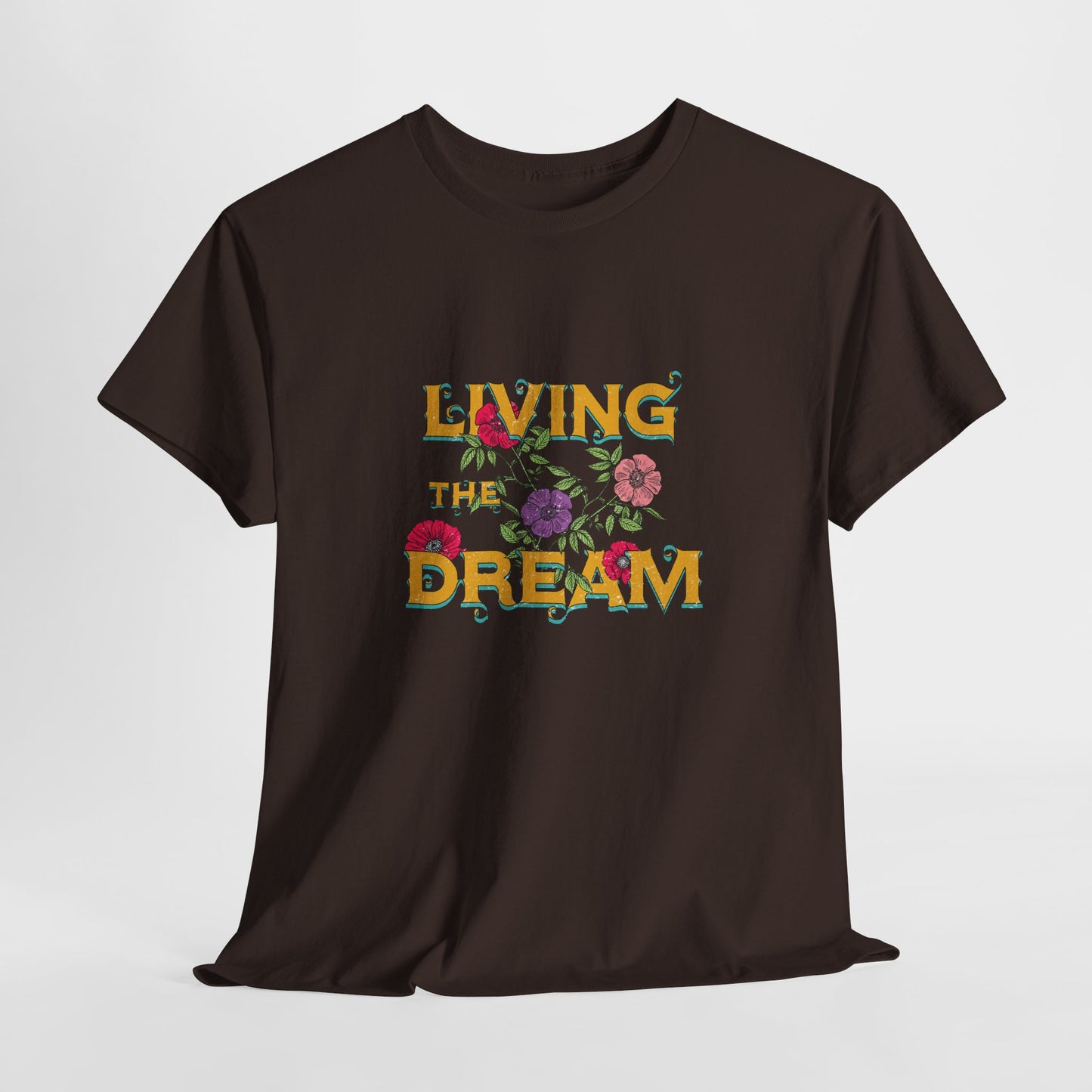 Living the Dream Floral Tee, Unisex Cotton T-Shirt, Inspirational Gift, Casual Everyday Wear, Flower Graphic Shirt, Summer Wardrobe [...]