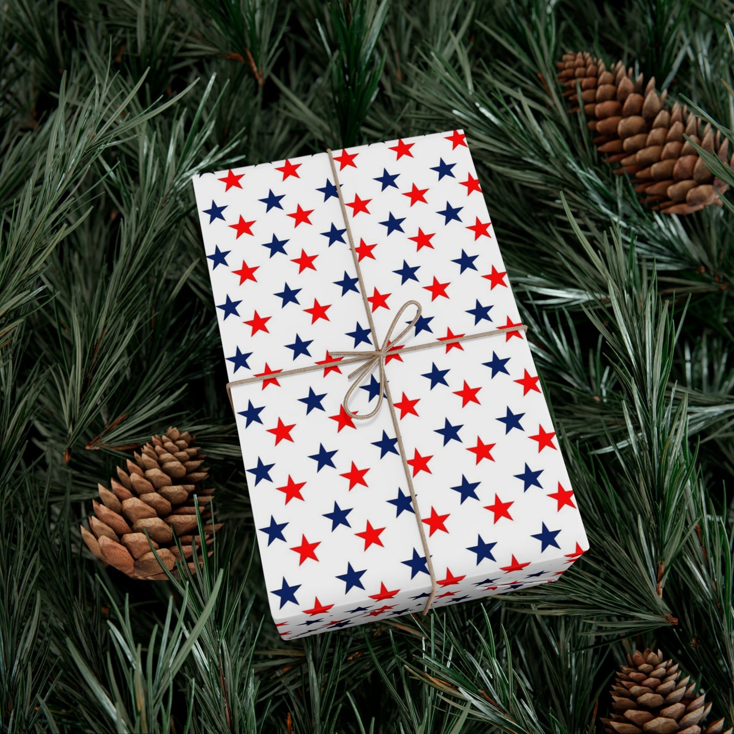 Gift Wrap Papers stars red white and blue
