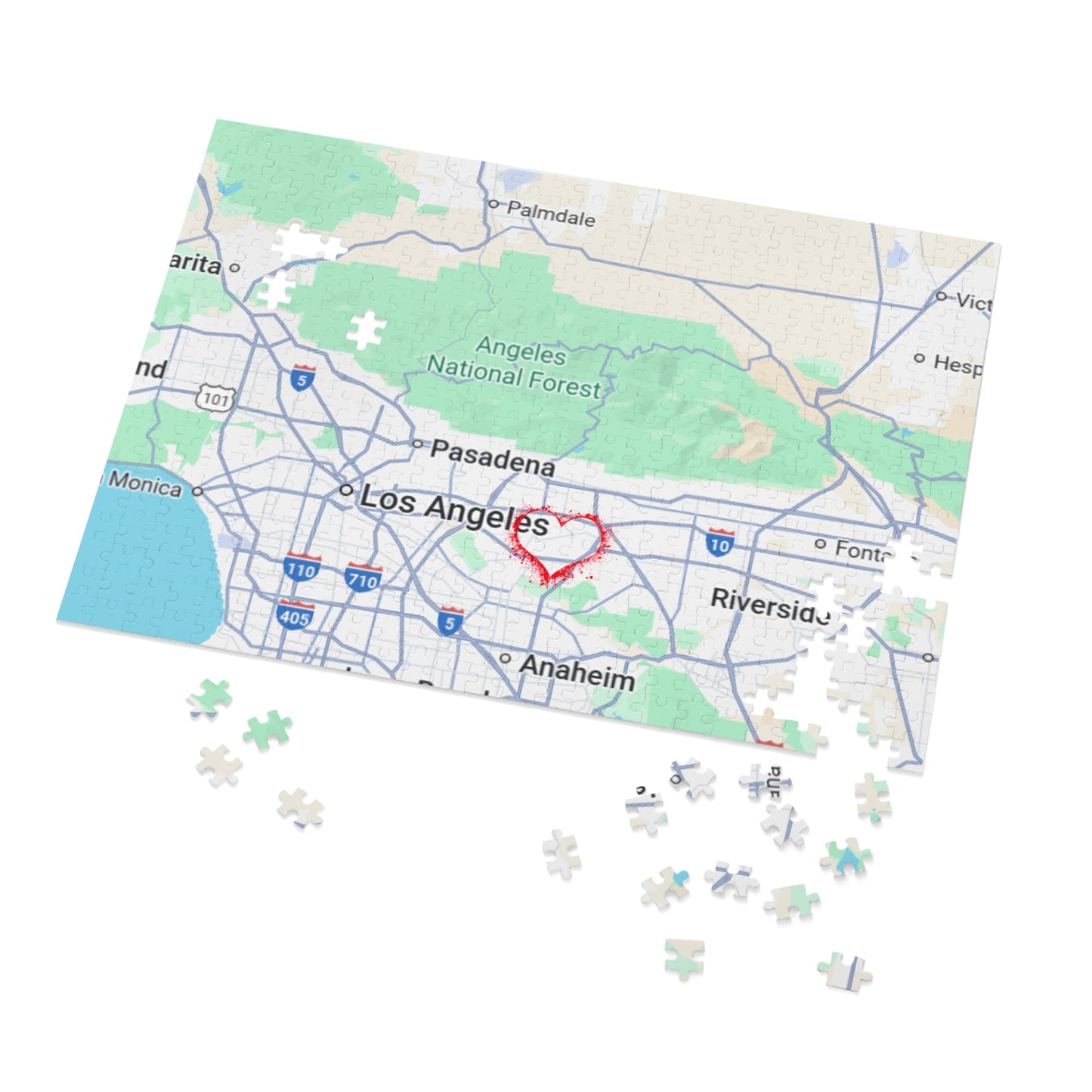 Los Angeles Love Jigsaw Puzzle with Tin | Fun Family Game, Unique Gift, Travel Keepsake, Home Decor, Puzzle Lovers