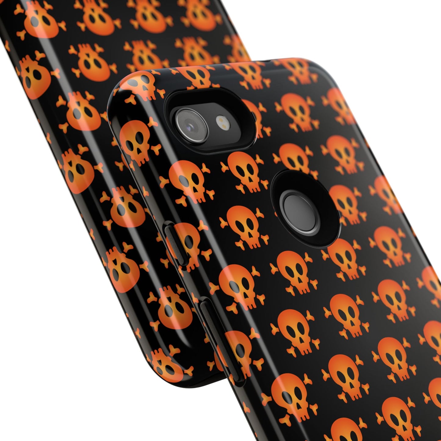Halloween Skull Phone Case, Spooky Mobile Cover, Trick or Treat Accessory, Goth Gift, Skull Pattern Design