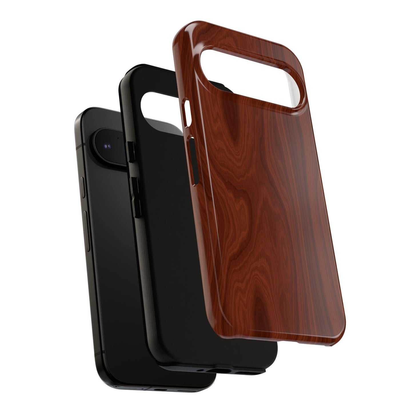 Wood Grain Phone Case, Stylish Tough Cases, Nature-Inspired Protective Cover, Unique Gifts for Him and Her, Eco-Friendly Tech Accessory
