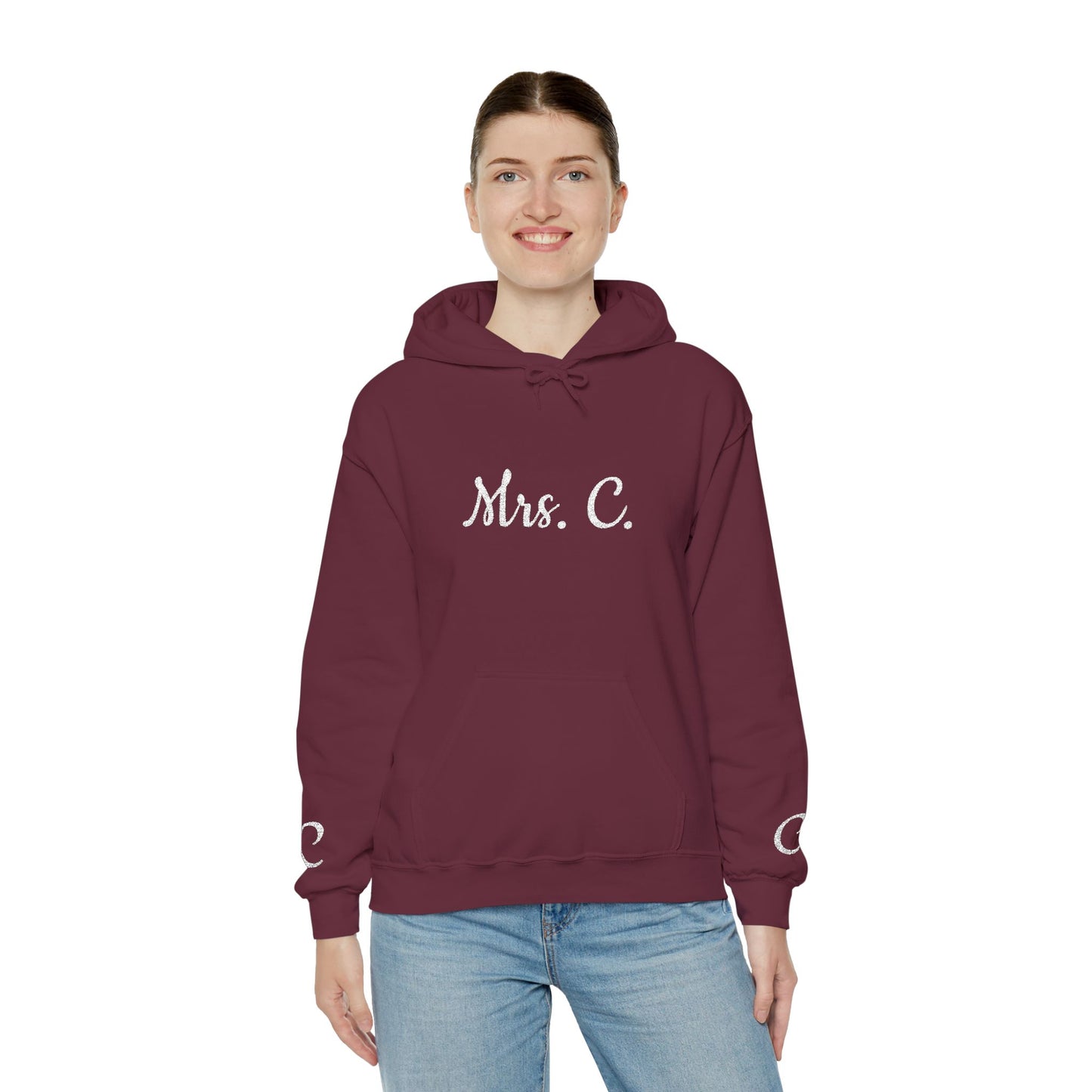 Personalized Hooded Sweatshirt, Gift for Teachers, Proud Teacher Apparel, Birthday Gift, Customized Sweatshirt