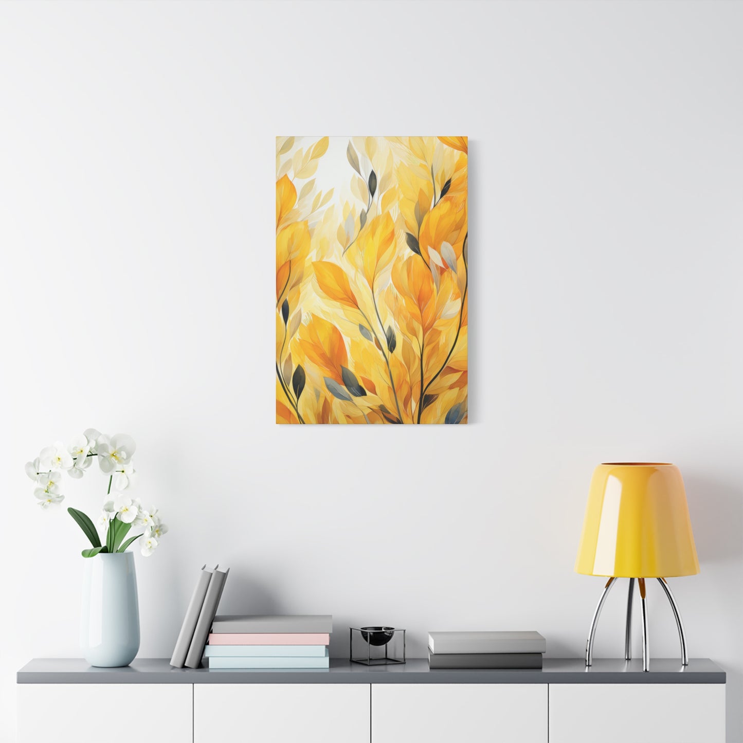 Gorgeous Yellow Matte Canvas Art Print, Stretched, 1.25"