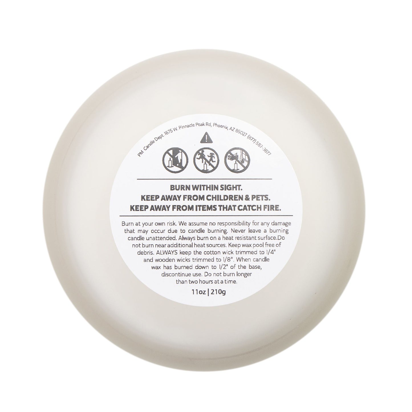 Frosted Glass Candle — Whimsical Heart Dandelion Floral Scented Candle (11oz)