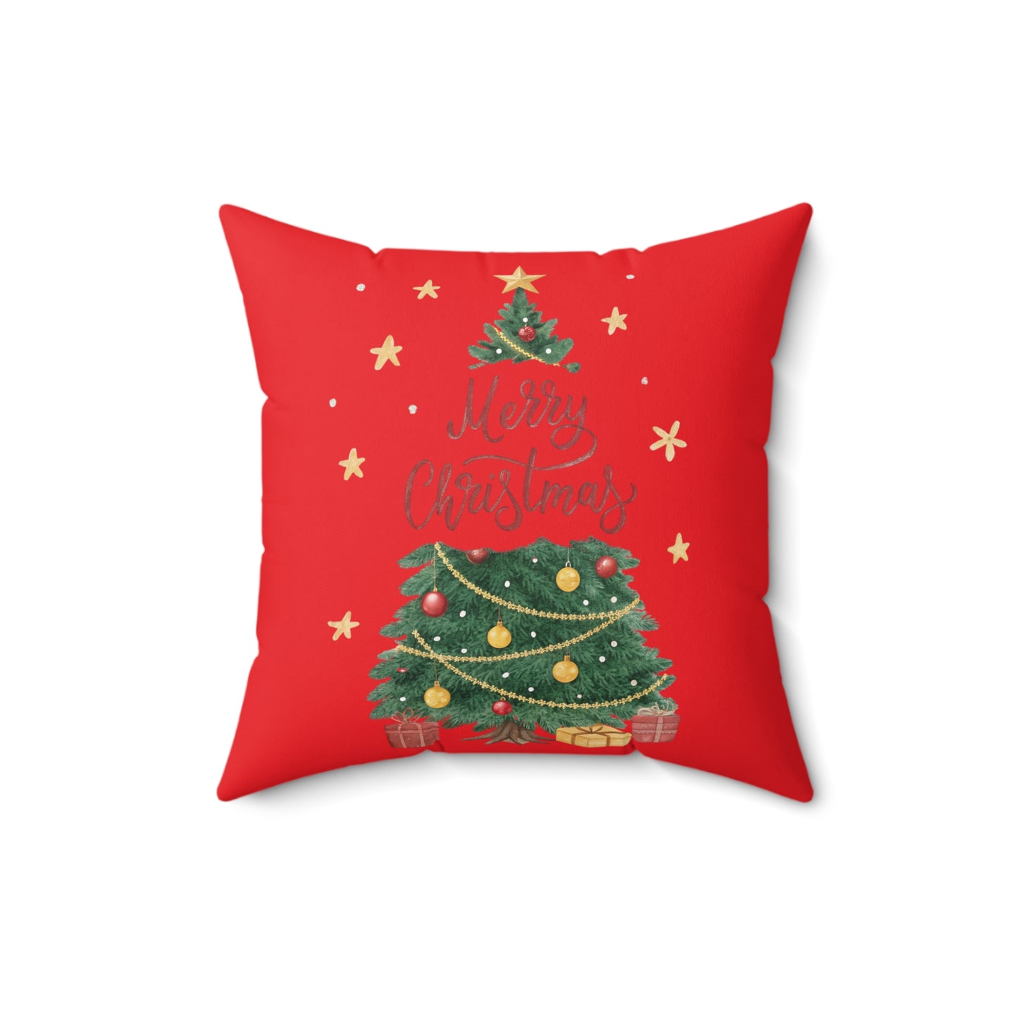 Christmas Tree Pillow, Festive Home Decor, Holiday Decoration, Cozy Couch Cushion, Merry Christmas Gift