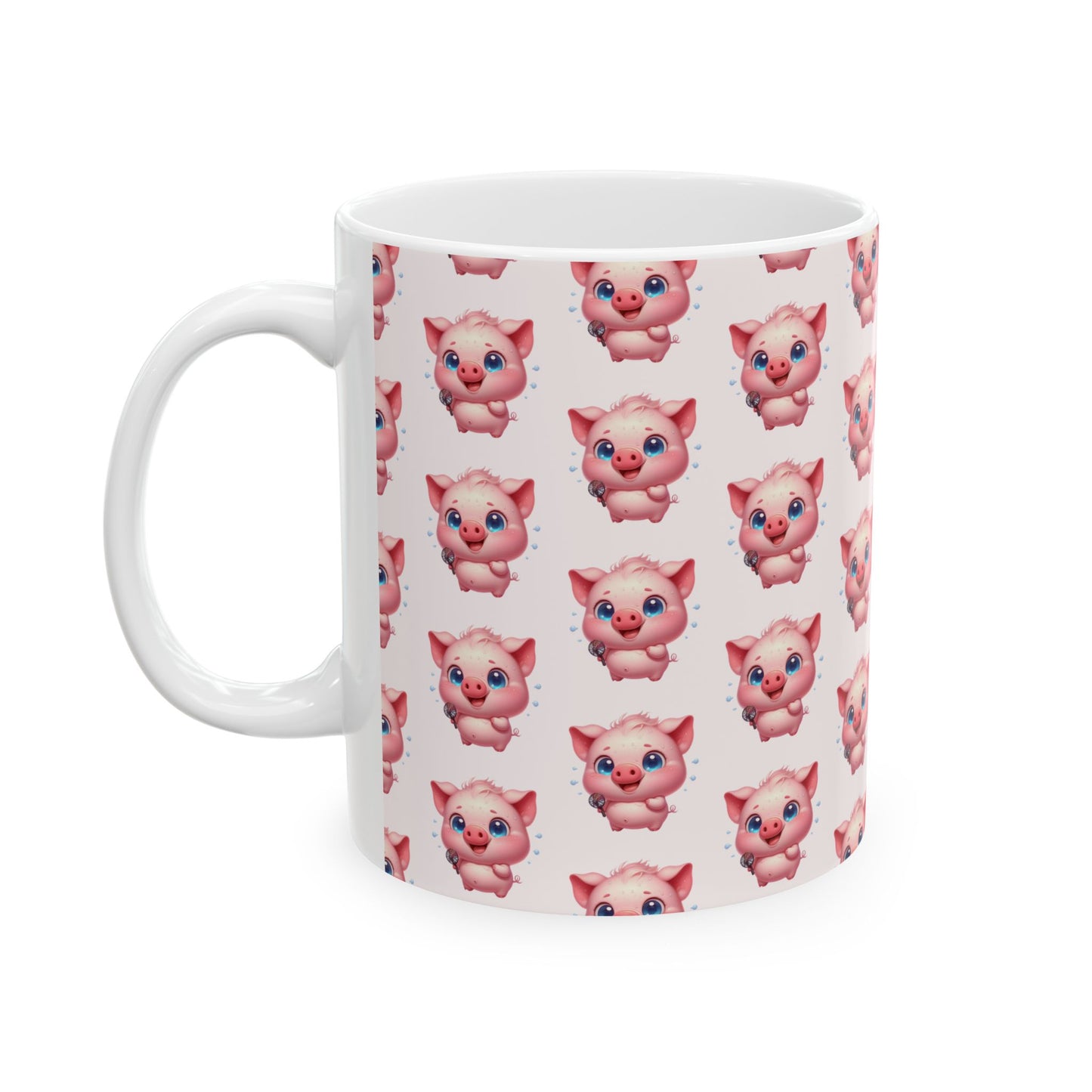 Adorable Piggy Ceramic Mug | Cute Animal Coffee Cup for Gifts, Home, Kitchen Decor, Birthdays, Animal Lovers