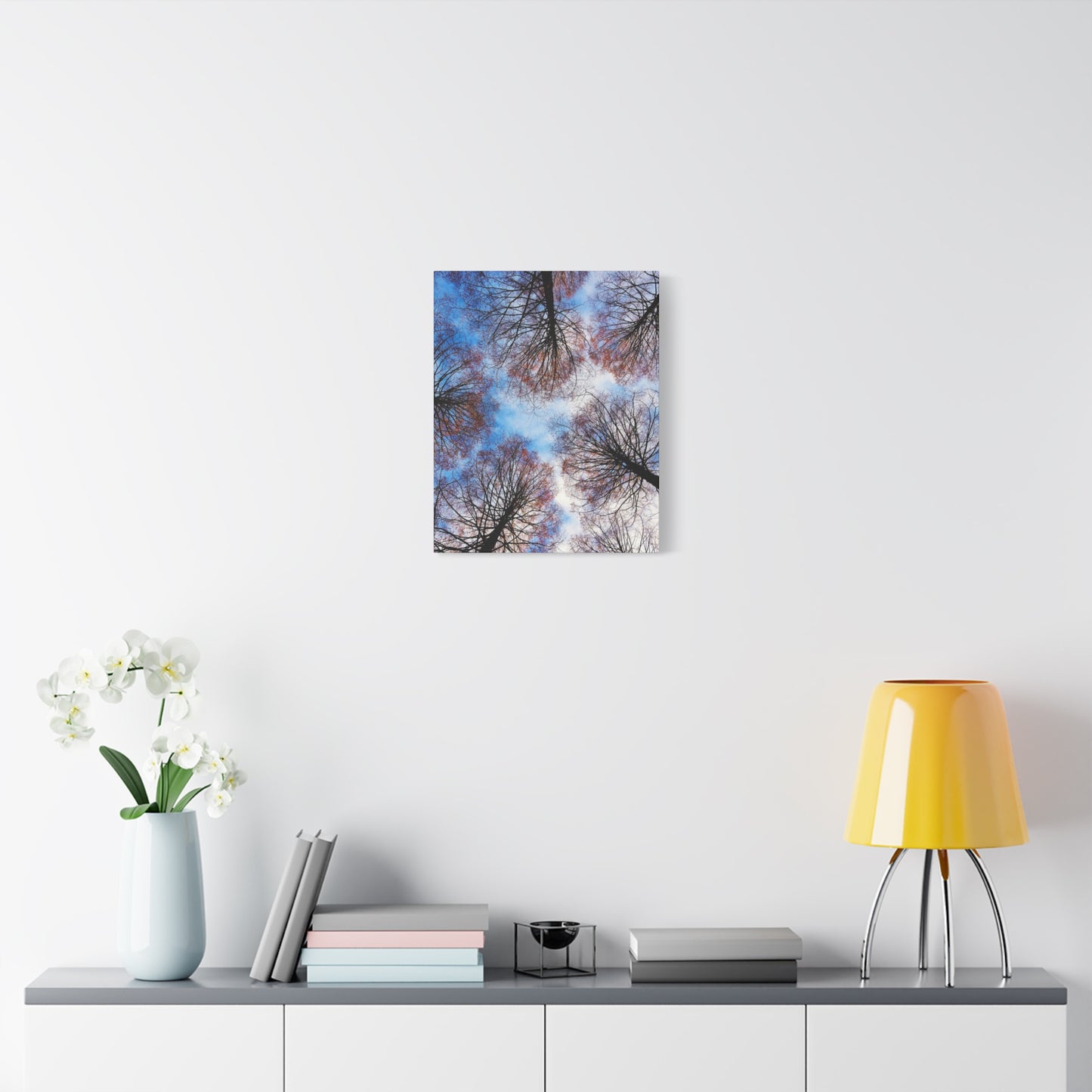 Winter Tree Canopy Matte Canvas Wall Art — Stretched 1.25"