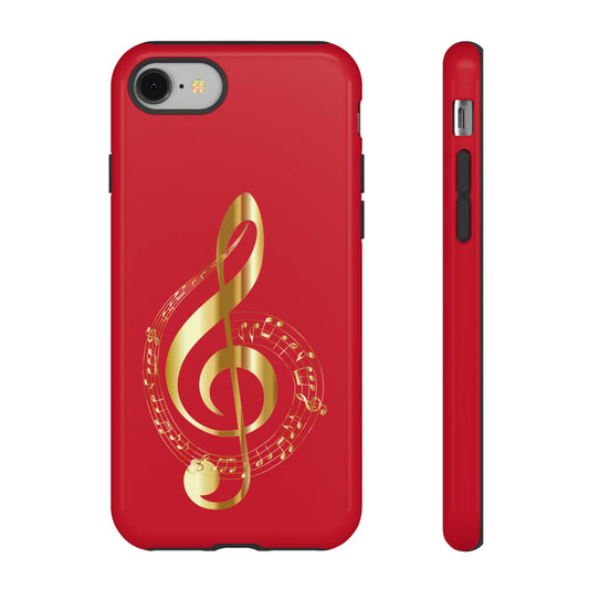 Tough Cases - Red Musical Note